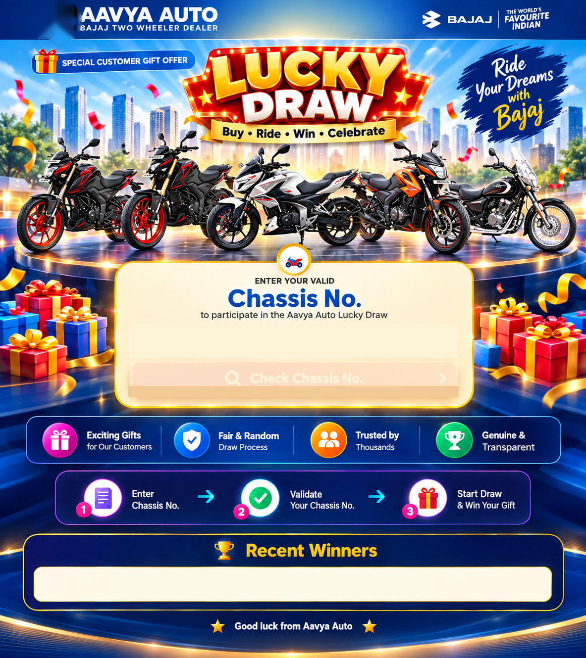 Aavya Auto Lucky Draw